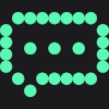 Animated dots of a chat bubble