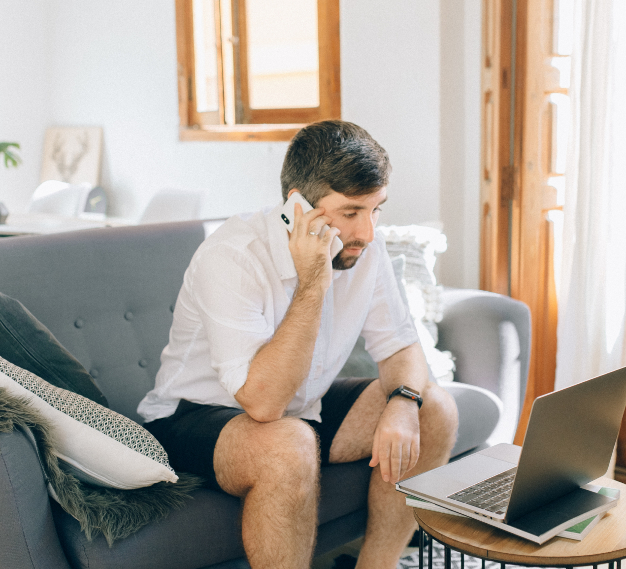 Man working from home